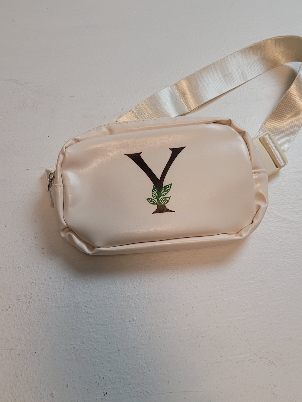 Cream Crossbody Belt Bag